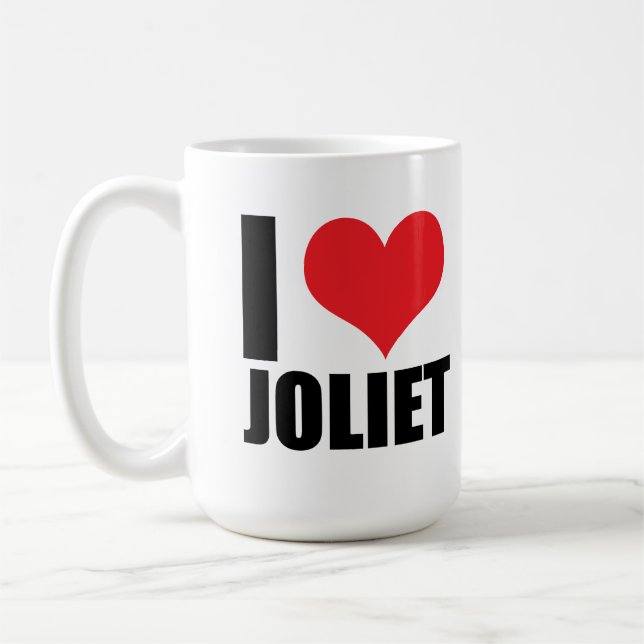 Taza De Café Me encanta Joliet (Izquierda)
