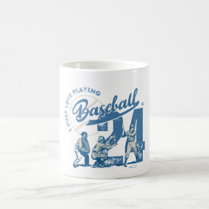 Taza De Café Me Encanta Jugar Al Béisbol