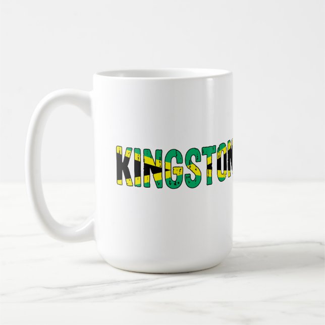 Taza De Café Me encanta Kingston Jamaica (Izquierda)
