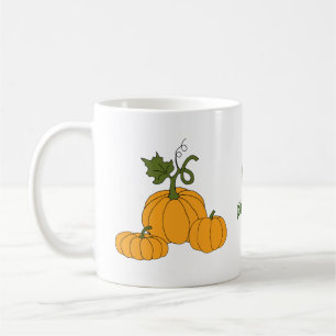 Taza De Café Me encanta la calabaza Minimalista Café Cute M