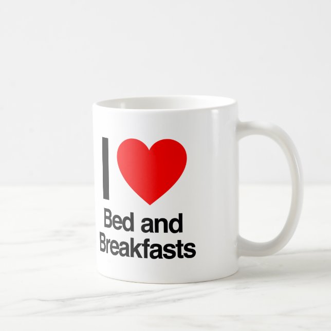 Taza De Café me encanta la cama y el desayuno (Derecha)