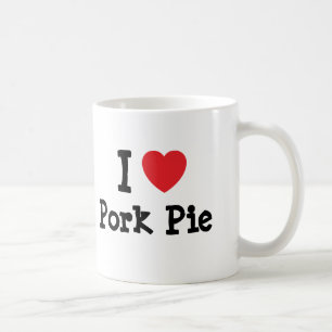 Taza De Café Me encanta la camiseta de corazón de cerdo