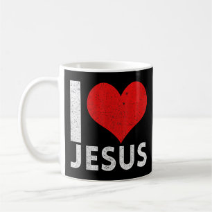 Taza De Café Me encanta la camiseta de Jesús. ¿Eres un devoto p