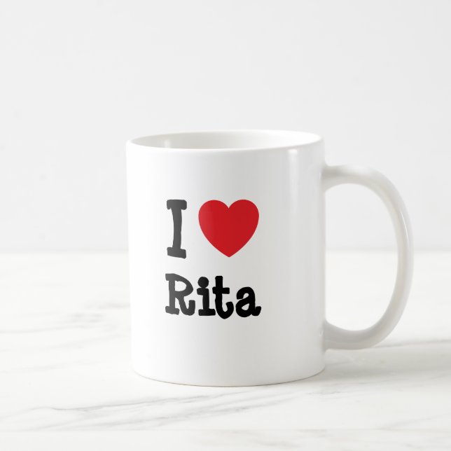 Taza De Café Me encanta la camiseta de Rita (Derecha)