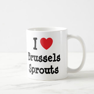 Taza De Café Me encanta la camiseta del corazón de Bruselas Spr