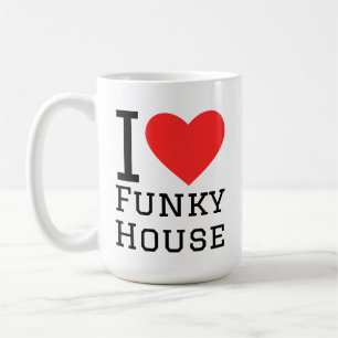 Taza De Café Me encanta la casa funky