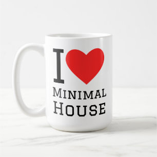 Taza De Café Me encanta la casa mínima