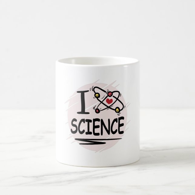 Taza De Café Me encanta la ciencia (Centro)