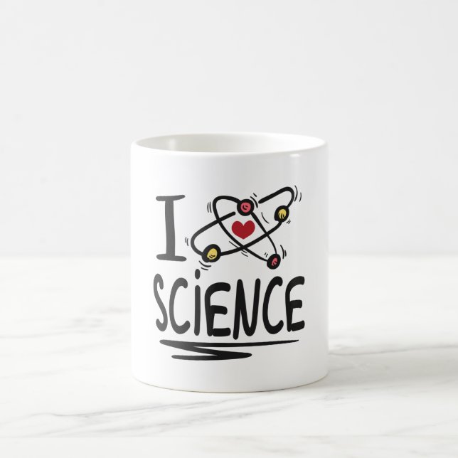 Taza De Café Me encanta la ciencia (Centro)