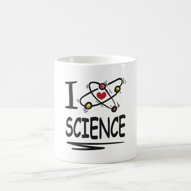 Taza De Café Me encanta la ciencia (Centro)