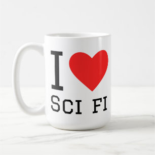 Taza De Café Me encanta la ciencia ficción