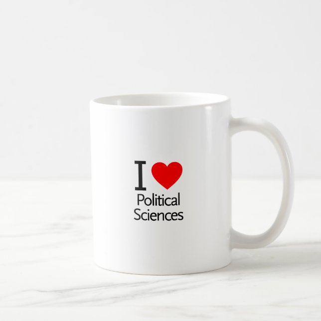 Taza De Café Me encanta la ciencia política (Derecha)