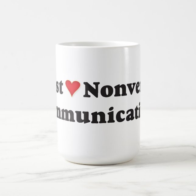 Taza De Café ¡Me encanta la comunicación no verbal! (Centro)