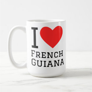 Taza De Café Me encanta la Guayana Francesa