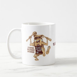 TAZA DE CAFÉ ME ENCANTA LA MANTEQUILLA DE PEANUT