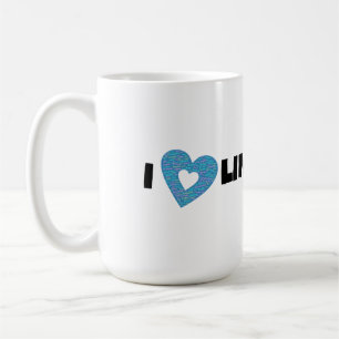 Taza De Café Me encanta la música lingüística