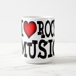 Taza De Café Me encanta la música rock - mugs