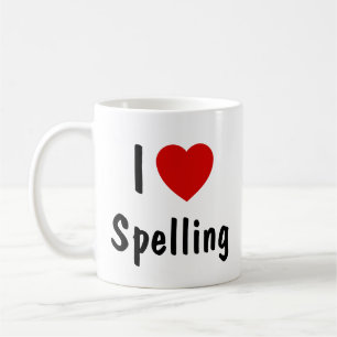 Taza De Café Me encanta la ortografía