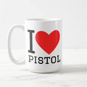 Taza De Café Me encanta la pistola