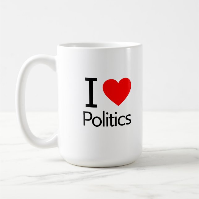 Taza De Café Me encanta la política (Izquierda)