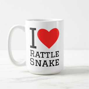 Taza De Café Me encanta la serpiente de cascabel