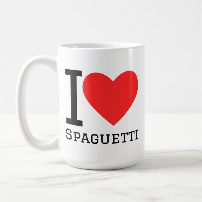 Taza De Café Me encanta la spaguetti (Izquierda)