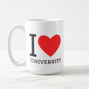 Taza De Café Me encanta la universidad 
