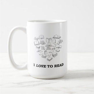 Taza De Café Me encanta leer