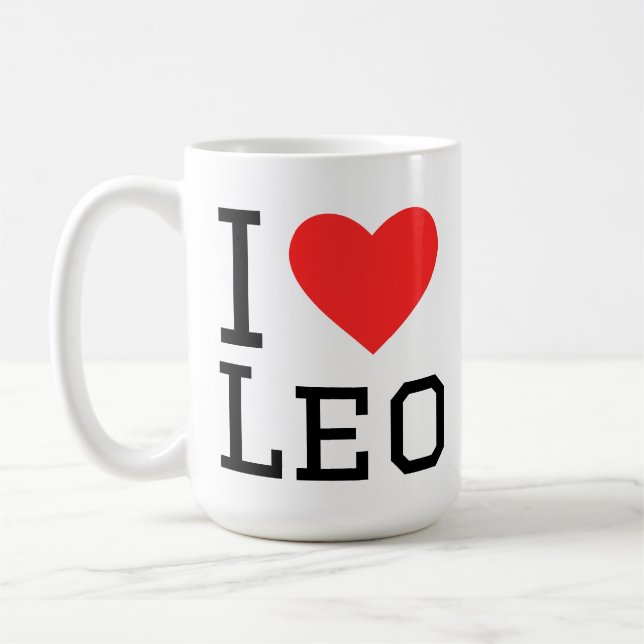 Taza De Café Me encanta Leo  (Izquierda)