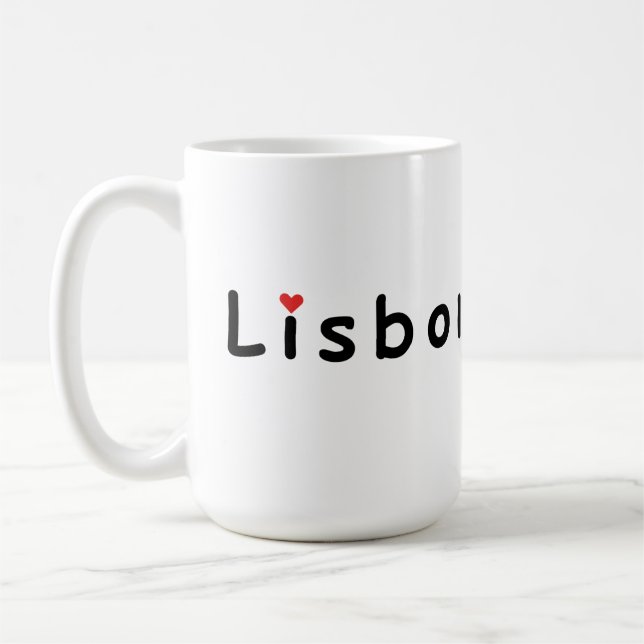Taza De Café Me encanta Lisboa (Izquierda)