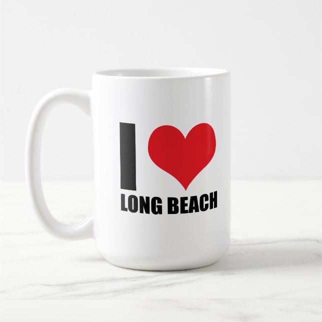 Taza De Café Me encanta Long Beach (Izquierda)