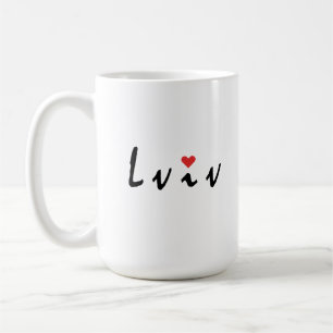 Taza De Café Me encanta Lviv Ucrania