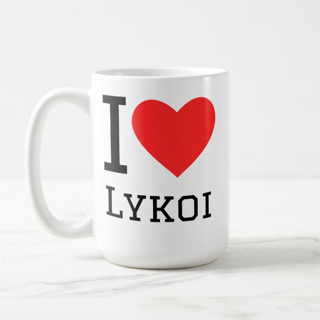 Taza De Café Me encanta lykoi  (Izquierda)