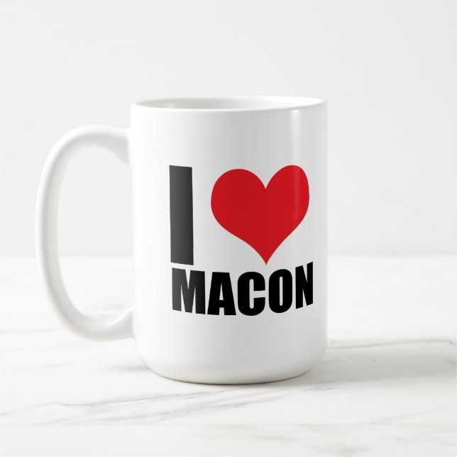 Taza De Café Me encanta Macon (Izquierda)
