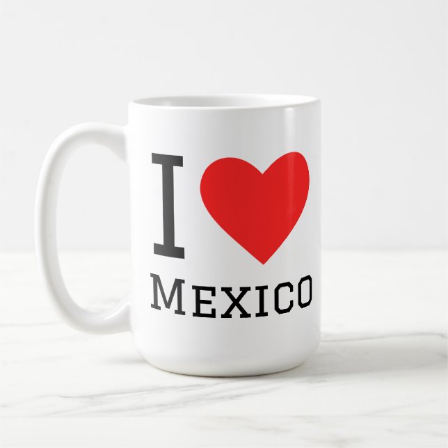 Taza De Café Me encanta México (Izquierda)