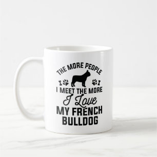 Taza De Café Me encanta mi Bulldog francés