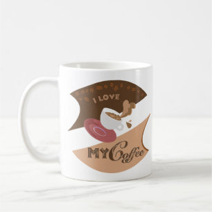 Taza De Café Me encanta mi café retro Java