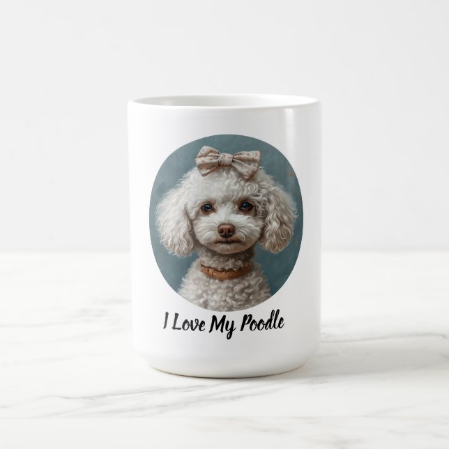 Taza De Café Me encanta mi caniche (Centro)