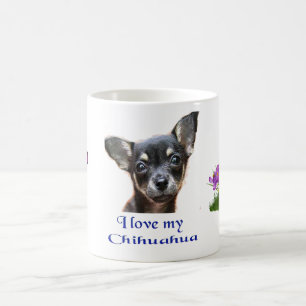 Taza De Café Me encanta mi Chihuahua