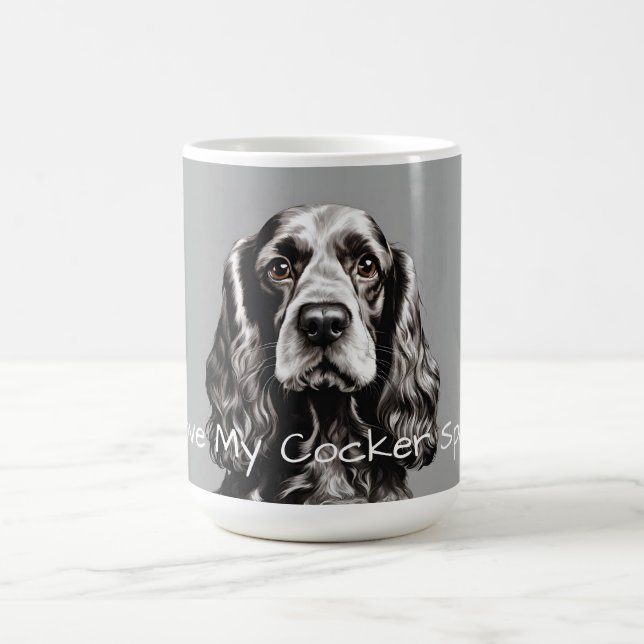 Taza De Café Me encanta mi Cocker Spaniel (Centro)
