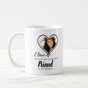 Taza De Café Me encanta mi foto de novia mejor regalo de amigo