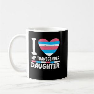 Taza De Café Me encanta mi hija transgénero orgullo LGBT
