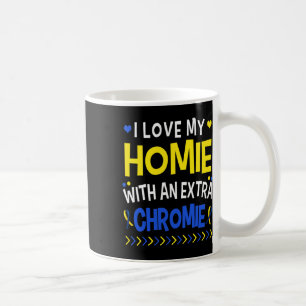 Taza De Café Me Encanta Mi Homie Con Un Papá Noel Chromista Ext