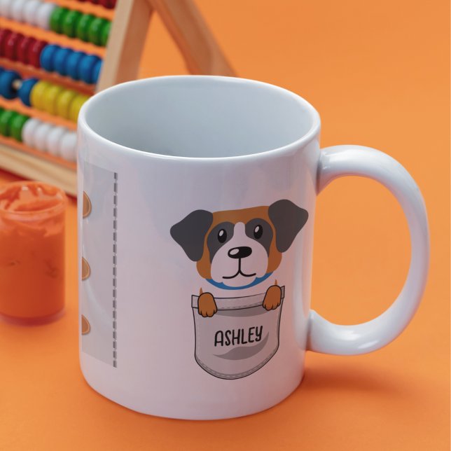 Taza De Café Me Encanta Mi Mascota De Perro De St. Bernard, Car (Subido por el creador)