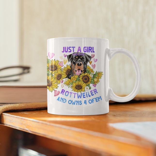 Taza De Café Me Encanta Mi Mascota De Perro Rottweiler Que Tien (Subido por el creador)