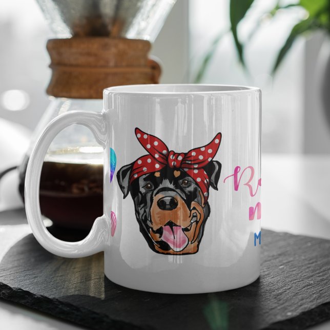 Taza De Café Me Encanta Mi Mascota De Perro Rottweiler Que Tien (Subido por el creador)