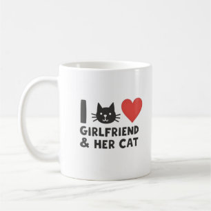 Taza De Café Me encanta mi novia y su gato