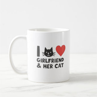 Taza De Café Me encanta mi novia y su gato
