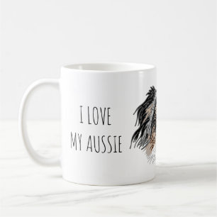 Taza De Café Me encanta mi peluca de perro australiana