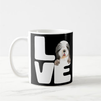 Taza De Café Me Encanta Mi Perro Collie Con Cabeza